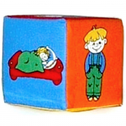 Кубик-погремушка Дети изучают действие