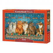 Пазлы «Благородные кошки» Castorland 500 элементов (В-53469)