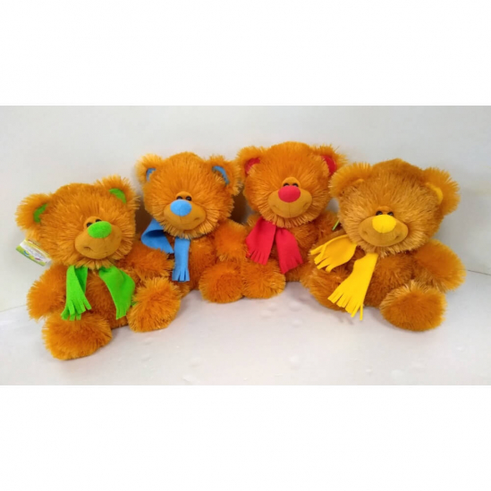 Мягкая игрушка «Медведь» 23-23 см 4 цвета 10-11-01 - фото 1