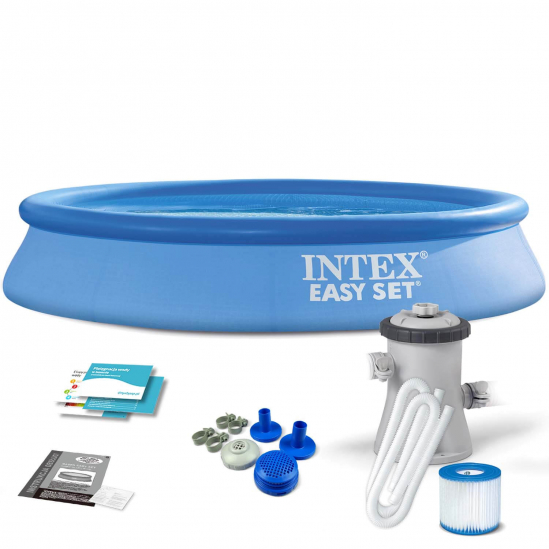 Надувной бассейн с фильтр-насосом Intex Easy Set 305-61 см 28118 - фото 1