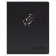 Дневник школьный «Мяч со звездами» формат A5 твердая обложка Полиграфист Щ42 Кожа 06Ч черный