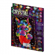 Набір для творчості «Crystal mosaic» картина з кристалів Кошеня DankoToys CRM-02-02