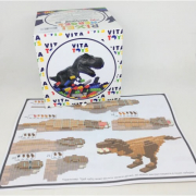 Іграшка-конструктор дитяча пікселі «Тиранозавр» 541 деталей VITA TOYS VTK0105