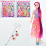 Лялька з чарівною паличкою та сережками додаткові сукні 8788