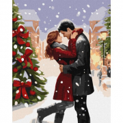 Картина за номерами Зимова романтика розмір 40-50 см Ідейка KHO8347