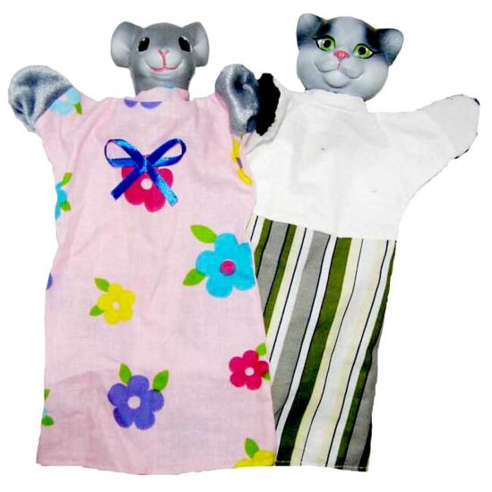 Набор кукол-рукавичек  «Кот и Мышка» - фото 1