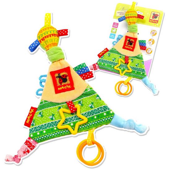 Детская игрушка Треугольник с колечками - фото 1