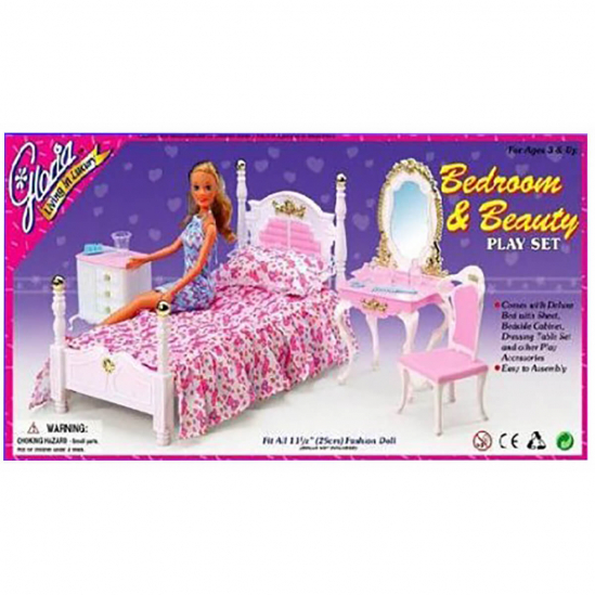 Мебель для куклы Gloria спальня с комодом - фото 2
