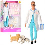 Кукла Кен ветеринар с собаками и инструментами