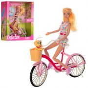 Кукла Defa с велосипедом и собачкой 2 вида