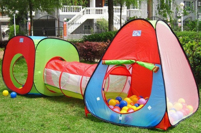 Палатка для детей с туннелем