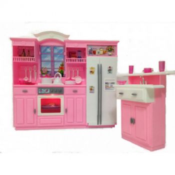 Кухонная мебель для кукол со световыми эффектами
