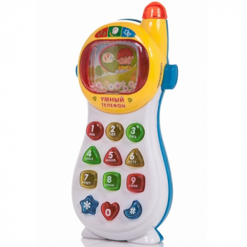 Детский умный телефон, 4 режима работы. Изучение букв, цифр, цветов и геометрических фигур.