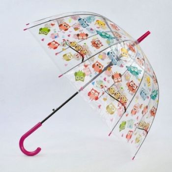 Детский зонтик прозрачный с рисунком