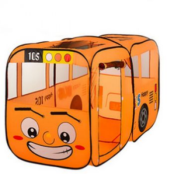 Детская игровая палатка в виде автобуса.