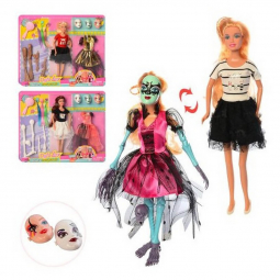 Кукла Defa с нарядом и масками 3 вида