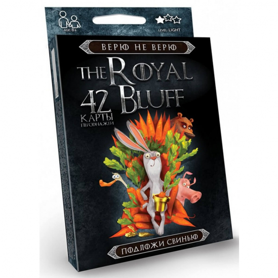 Карточная игра для детей «The Royal Bluff» Подложи Свинью Danko Toys RBL-01-01 - фото 1
