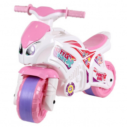 Мотоцикл белорозовый для девочек Технок 5798