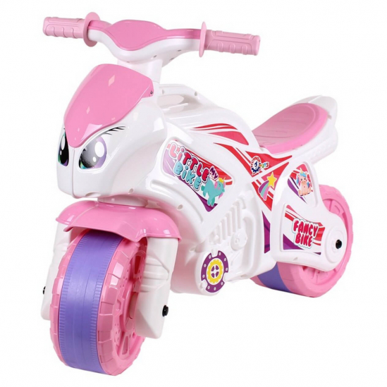 Мотоцикл белорозовый для девочек Технок 5798 - фото 1
