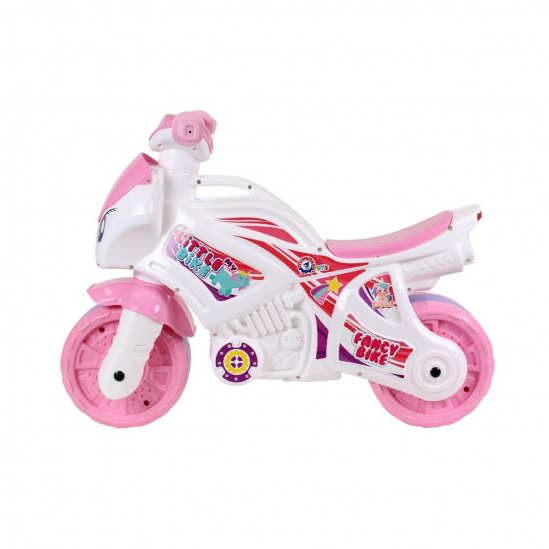 Мотоцикл белорозовый для девочек Технок 5798 - фото 2