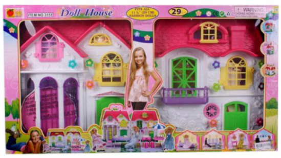 Домик для куклы «Doll House» с мебелью - фото 2