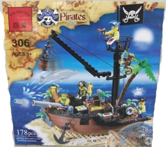 Конструктор Brick Пиратский корабль 306 - фото 1