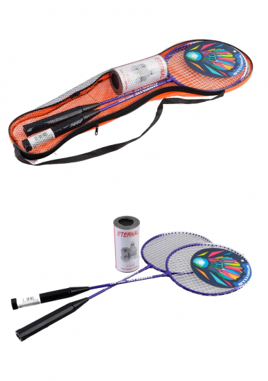Бадминтон ракетки в сумке с воланчиками 3 цвета - фото 1