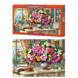 Пазлы Castorland «Летние цветы и чашка чая» 4000 элементов