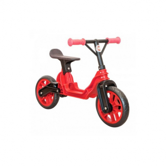 Велобег детский красный с надувными шинами - фото 1