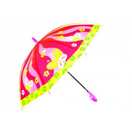 Зонт для девочек «Бабочки» со свистком - фото 1