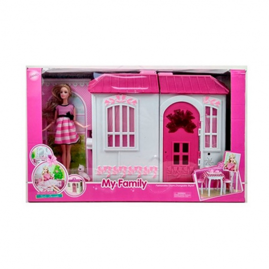 Кукольный домик с куклой - фото 1