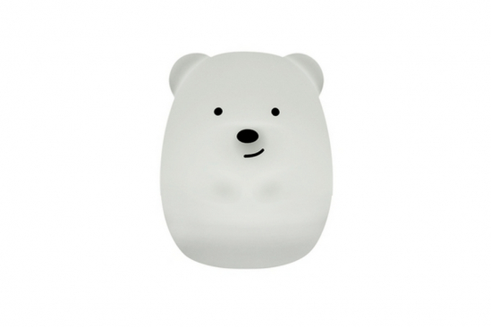 Детский силиконовый ночник Click Медведь 8 см - фото 1