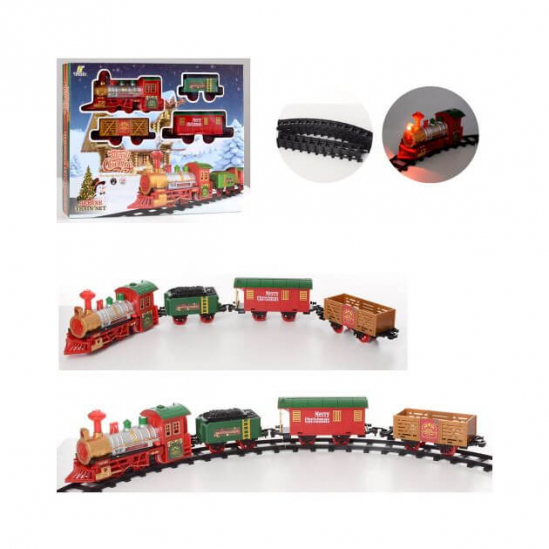 Железная дорога Merry Christmas со светом и звуком - фото 1