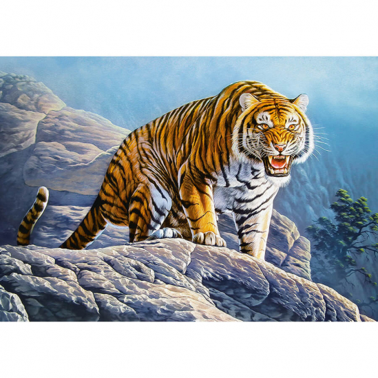 Пазлы Castorland «Тигр на скалах» 500 эл - фото 1