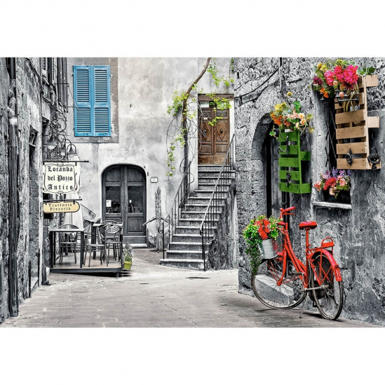 Пазлы Castorland «Очаровательная аллея с красным велосипедом» 500 элементов - фото 1