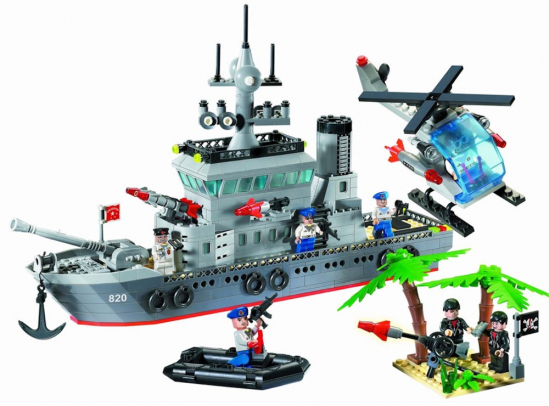 Конструктор Brick - Военный корабль 820 - фото 1