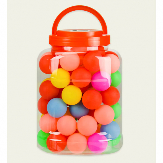 Набор цветных мячиков для настольного тенниса - фото 1