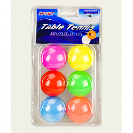 Цветные мячики для тенниса 6 штук - фото 1