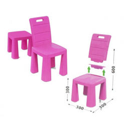 Детский стульчик Doloni розовый