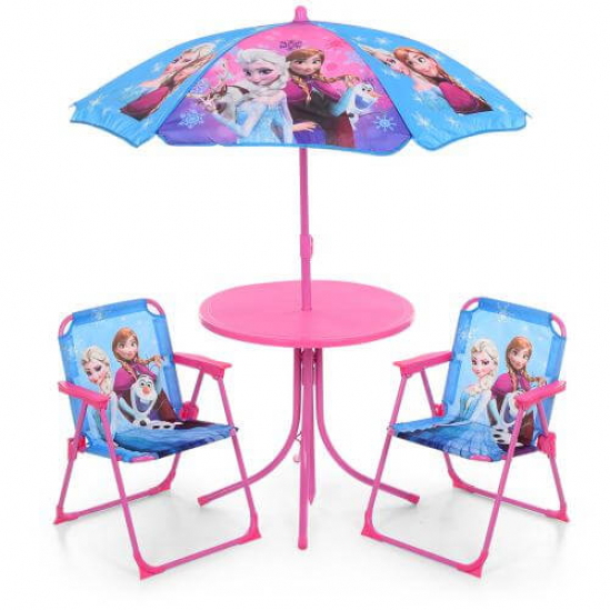 Детский столик с зонтиком со стульчиками «Frozen» - фото 1