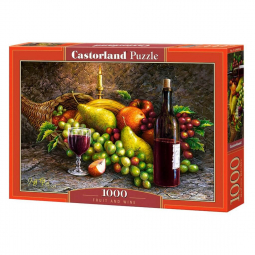 Пазлы Castorland 1000 «Натюрморт - Фрукты и вино»