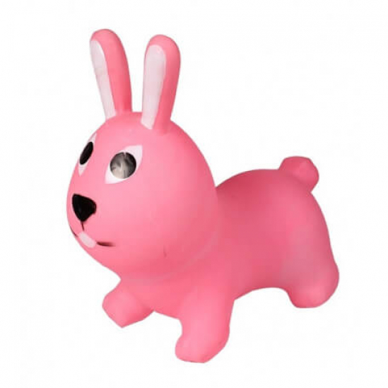 Детский прыгун кролик розовый - фото 1