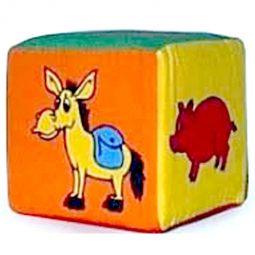 Кубик-погремушка Животные
