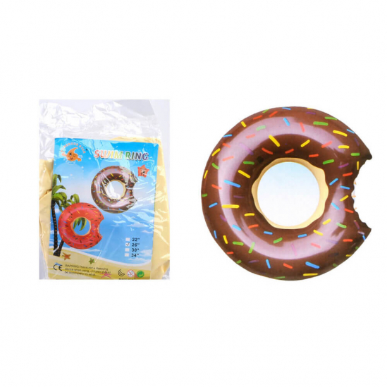Надувной круг «Пончик» 2 цвета - фото 1