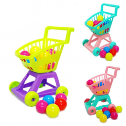 Тележка «Супермаркет» с шариками 3 цвета