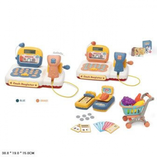 Детский кассовый аппарат 901E со сканером и продуктами - фото 1