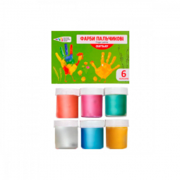Перламутровые пальчиковые краски Гамма «Craft and Joy» 322075Cr 6 цветов по 40 мл