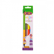 Цветные карандаши двухсторонние ZiBi ZB.2465 6 цветов