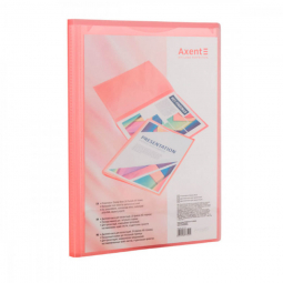 Розовая папка с файлами А4 Axent 1020-24