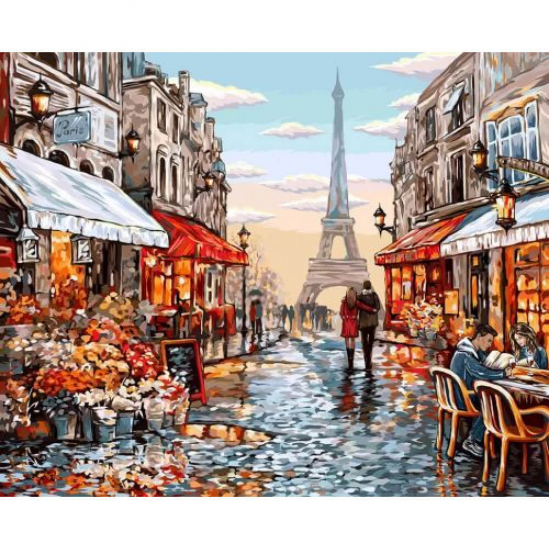 Картина по номерам 40-50 «Париж» KpNe-01-09 - фото 1